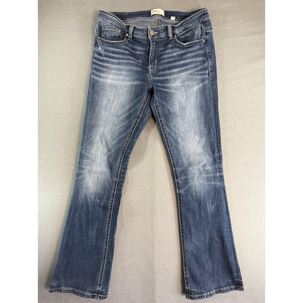 BKE‎ Payton Jeans Womens 30R Medium Wash Blue Mid Rise Bootcut Stretch Denim